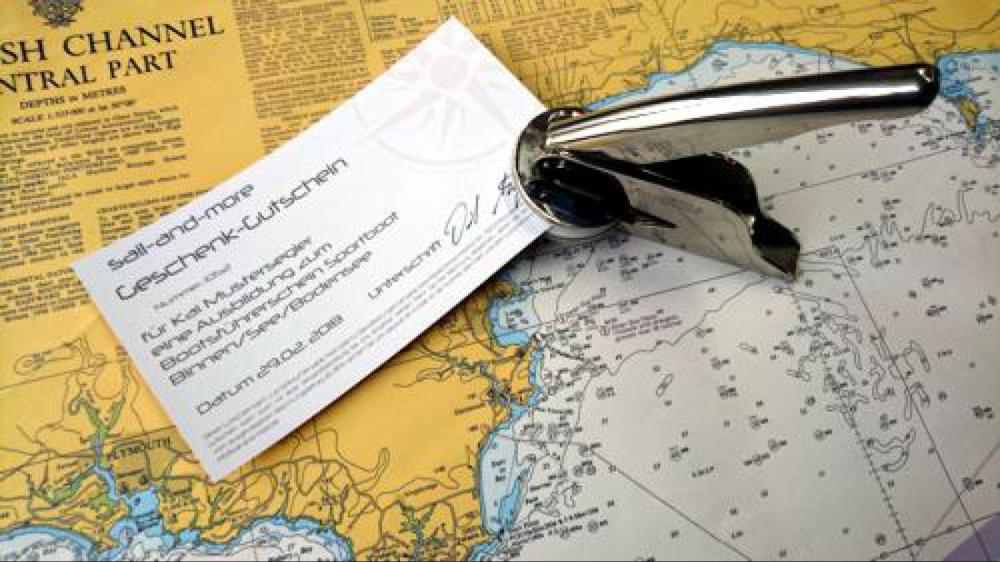 Foto Ein Gutschein von sail & more zu Weihnachten