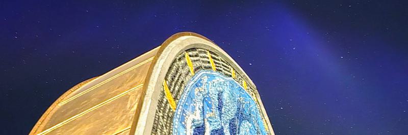 Segeln unter dem Polarlicht